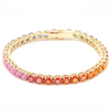 PARTY-COLORED SAPPHIRE LARGE (ROUND-CUT) TENNIS BRACELET