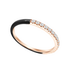 TWO-FOR-ONE DIAMOND ENAMEL RING | HYBRID BAND