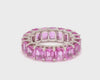 DIAMOND PEEK-A-BOO CHUNKY PINK SAPPHIRE ETERNAL RING