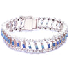 DIAMOND & BLUE SAPPHIRE CAGE BRACELET