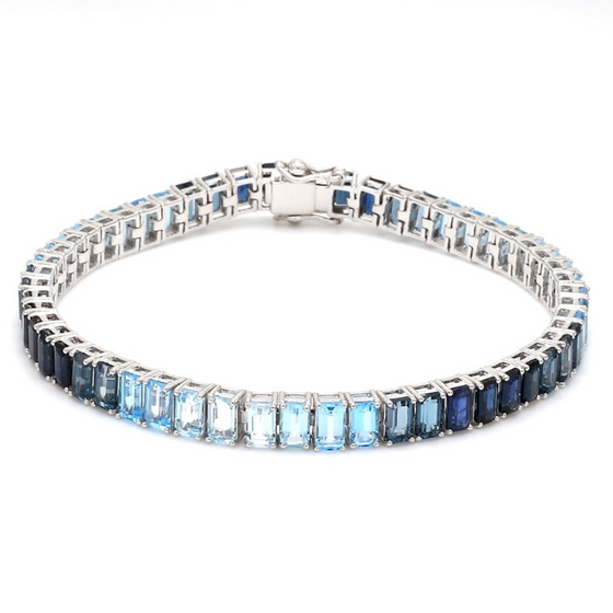 BLUE SAPPHIRE TENNIS BRACELET