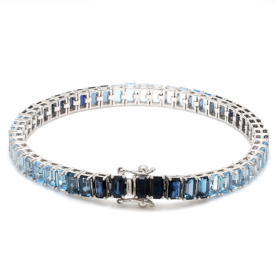 BLUE SAPPHIRE TENNIS BRACELET