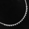 MINI DIAMOND HEARTS CHAIN CHOKER | NECKLACE