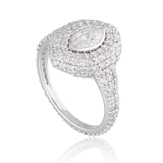 DIAMOND MARQUISE RING | PINKY RING