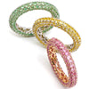 PINK SAPPHIRE FROOT LOOP BAND