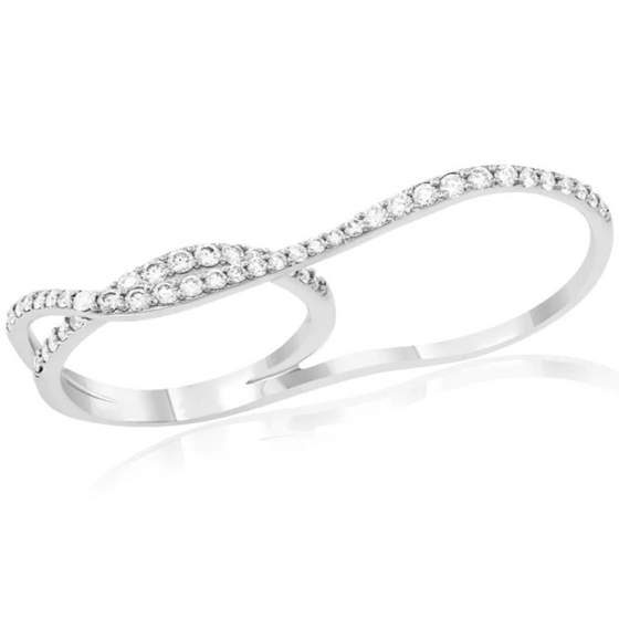 DOUBLE TROUBLE DIAMOND RING