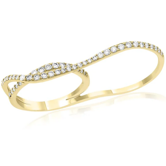 DOUBLE TROUBLE DIAMOND RING