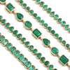 EMERALD (PEAR-CUT) BEZELED TENNIS BRACELET