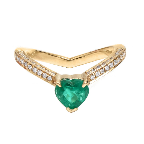 EMERALD LOVESTRUCK RING