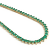 EMERALD HEART TENNIS NECKLACE