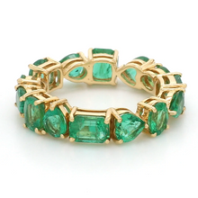  EMERALD MIX-SHAPE ETERNAL RING