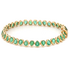 EMERALD (PEAR-CUT) BEZELED TENNIS BRACELET