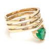 'HEART OF THE TORNADO' EMERALD RING