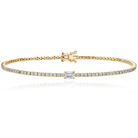 SHAPE-SHIFTER DIAMOND TENNIS BRACELET