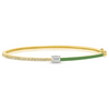 SHAPE-SHIFTER DIAMOND & ENAMEL BANGLE