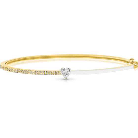 SHAPE-SHIFTER DIAMOND & ENAMEL BANGLE