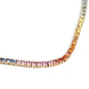 PARTY-COLORED SAPPHIRE TENNIS NECKLACE | EVERYDAY NECKLACE