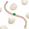 EMERALD HEART CUBAN CHAIN BRACELET