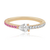 SHAPE-SHIFTER DIAMOND & PINK SAPPHIRE RING