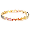 PARTY-COLORED SAPPHIRE MIX-SHAPE BANGLE