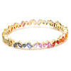 PARTY-COLORED SAPPHIRE MIX-SHAPE BANGLE