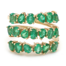  TORNADO EMERALD MIX-SHAPE RING