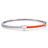 SHAPE-SHIFTER DIAMOND & ENAMEL BANGLE