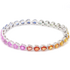 PARTY-COLORED SAPPHIRE PEAR-CUT TENNIS BRACELET