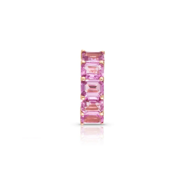 PINK SAPPHIRE CHUNKY EAR CUFF