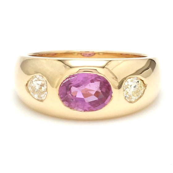 PINK SAPPHIRE PUFFY DOME RING