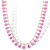 DIAMOND & MINI PINK SAPPHIRE PEAR-DROP NECKLACE