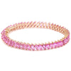 PINK SAPPHIRE MARQUISE TENNIS BRACELET