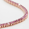 PINK SAPPHIRE TENNIS NECKLACE | EVERYDAY NECKLACE