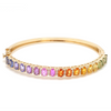 DIAMOND & PARTY-COLORED SAPPHIRE BANGLE