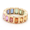 PARTY-COLORED BEZELED ETERNAL RING