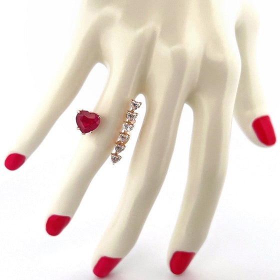 RUBY CUPID RING