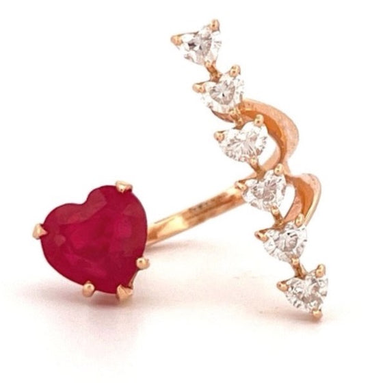 RUBY CUPID RING