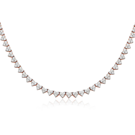 MICRO DIAMOND HEARTS CHOKER | NECKLACE