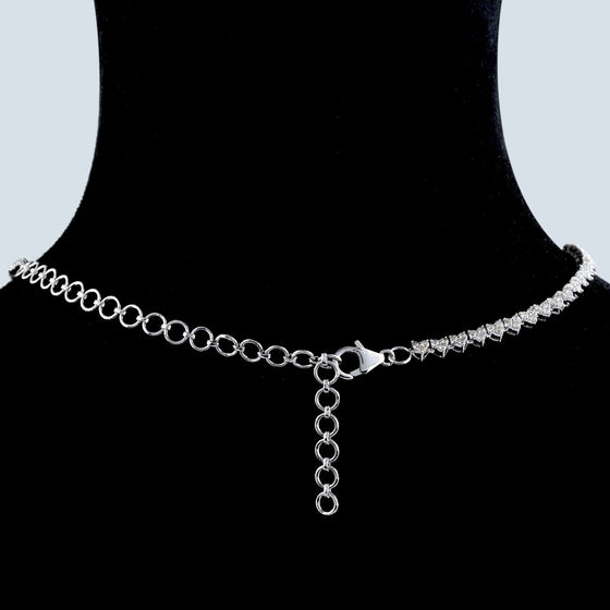 MICRO DIAMOND HEARTS CHOKER | NECKLACE